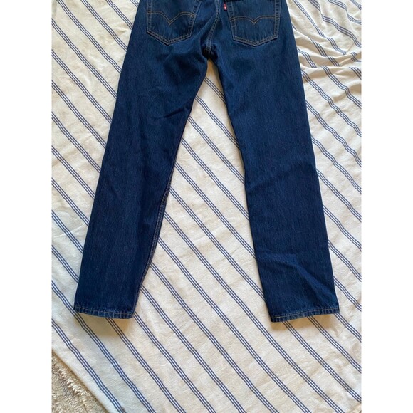 Jeans Levi’s 100 cotton 30 32 men’s dark 505 straight leg - Picture 3 of 9